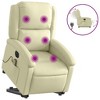 vidaXL Stand up Recliner Chair Power Lift Reclining Armchair Real Leather - 4 of 4