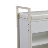 NicBex Shoe Rack Bench Shoe Storage Organizer with Lift Top Storage Box 2 Tier Industrial Shoe Rack Shoe Cabinet for Entryway - 3 of 4