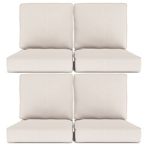 Buenhomino Outdoor Patio Chair Cushions Set, Olefin Fabric Weather-Resistant Outdoor Cushion with zipper - 1 of 4