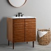 JONATHAN Y VAN1000 Aubert 20 in. W x 18 in. D x 33 in. H Thick Linear Slat Modern 2-Shelf Bath Vanity Cabinet Only (Sink Basin not Included) - 2 of 4