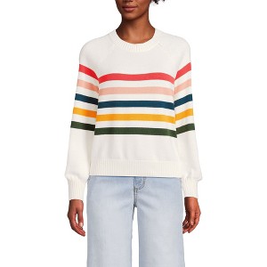 Lands' End Women's Drifter Raglan Sleeve Easy Fit Sweater - 1 of 3