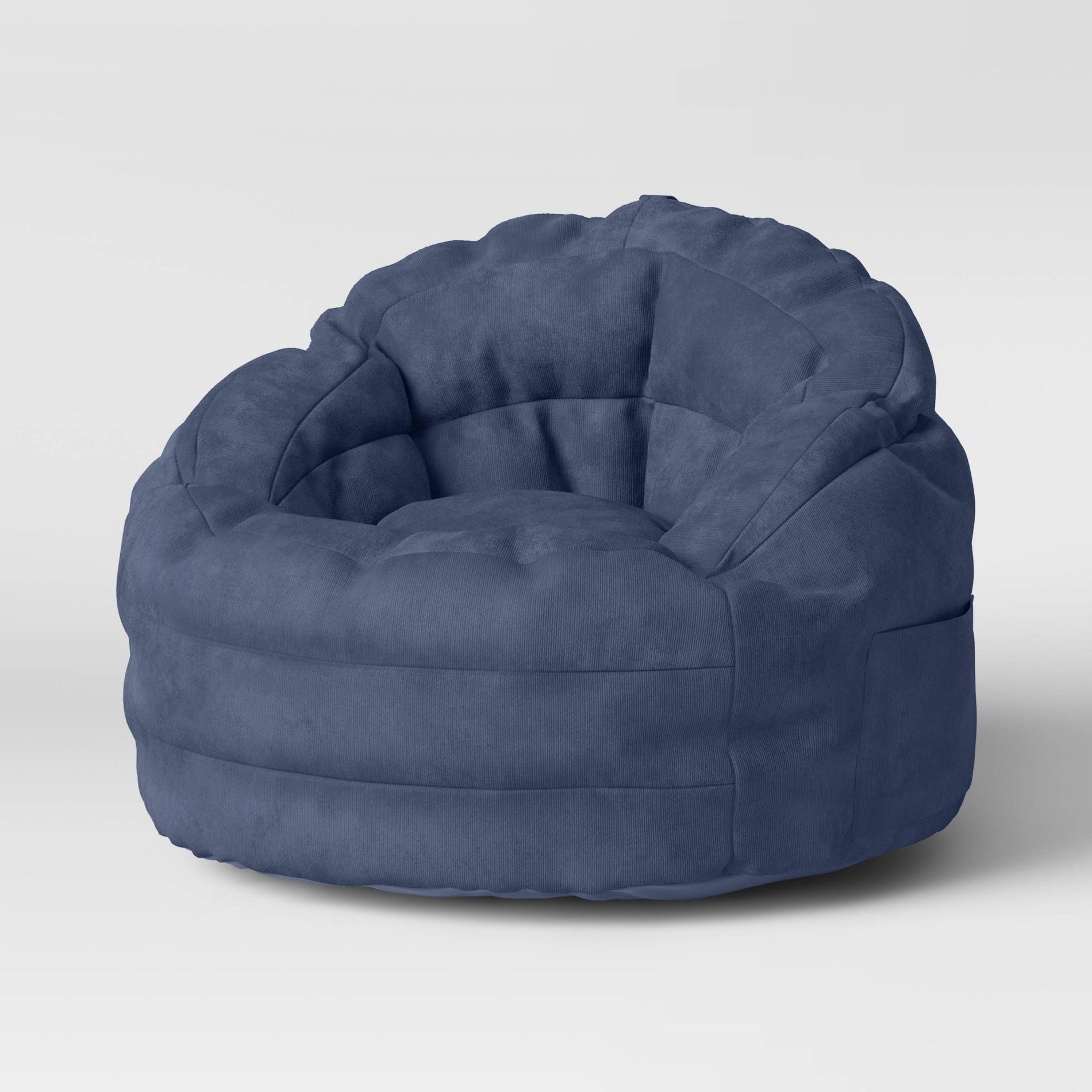 Settle In Kids' Bean Bag Chair Navy - Pillowfort™