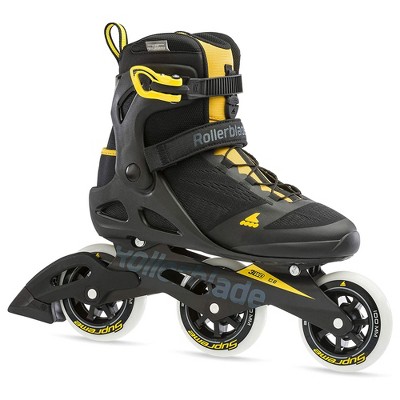 Rollerblade 07100200S25-7 Macroblade 100 3WD Men's Adult Performance Inline Skate Size 6, Black/Yellow