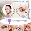 FASCINATE  Wall Mounted Makeup Mirror with 1X/10X Magnification,Super Large,2- Sided,3 Color Dimmable Lights, 360° Swivel, Extendable Plug - 4 of 4