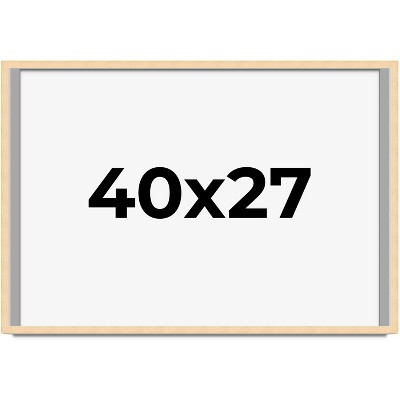PosterPalooza | 40x27 Wood Frame with UV Acrylic, 6 Finishes: Black, White, Bronze, Silver, Wood, Mahogany