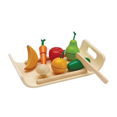 Melissa & Doug Cutting Fruit Set - Wooden Play Food Kitchen Accessory :  Target