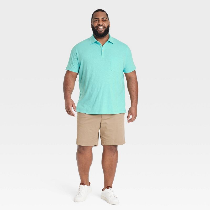 Men's Regular Fit Short Sleeve Slub Jersey Polo Shirt - Goodfellow & Co™, 4 of 5