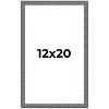 PosterPalooza | Textured Grey Picture Frame - UV Acrylic, Foam Board Backing, Hanging Hardware - 2 of 4