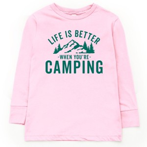 The Juniper Shop Life Is Better When You're Camping Youth Long Sleeve Tee - 1 of 4