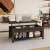 Yaheetech Lift Top Coffee Table with Storage & 2 Open Shelves for Living Room, Reception Room, Office - 2 of 4