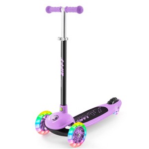 Kids 3-Wheel Scooter for Ages 3-5, Toddler Kick Scooter with LED Light-Up Wheels, 5 Adjustable Heights, Lean-to-Steer Design (Support up to 110 lbs) - 1 of 4