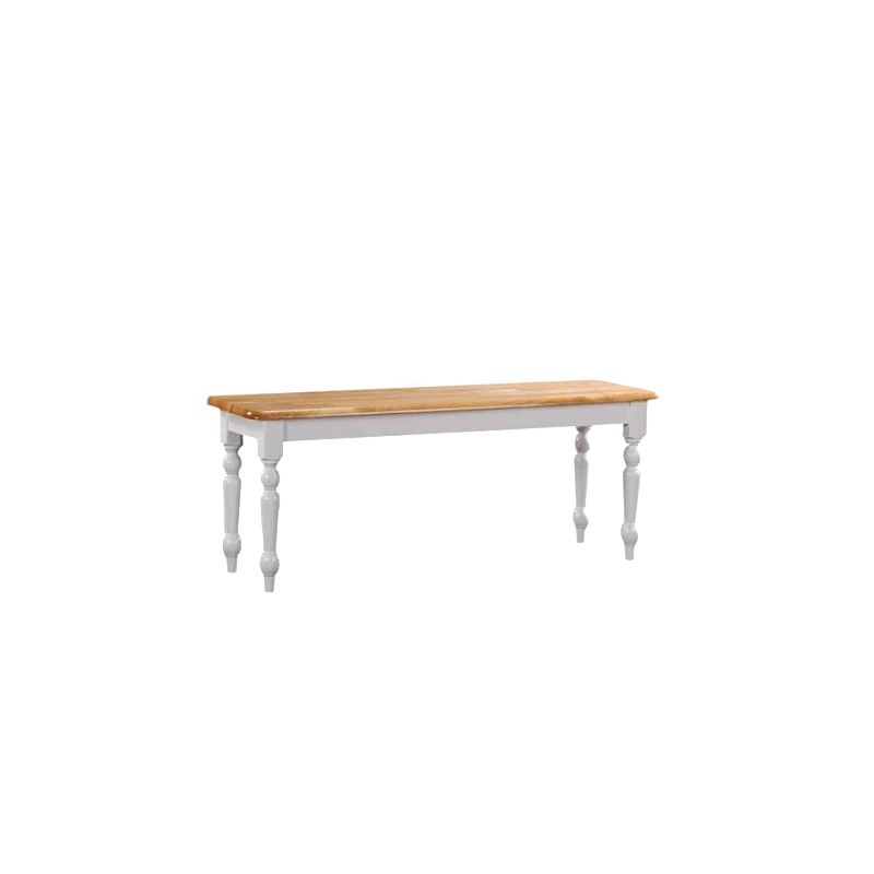 Farmhouse Dining Bench Wood/White/Natural - Boraam, 1 of 13
