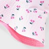 Girls' Cherries Reversible Bucket Hat - Cat & Jack™️ Pink: UPF 50+, Lightweight, Kids Woven Hat - 4 of 4