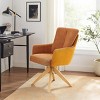 Art Leon Fabric Upholstered Swivel Home Office Desk Chair - 2 of 4