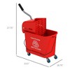 JANSNO 21 Quart Mop Bucket with Wringer on Wheels for Floor Cleaning - 3 of 4