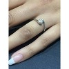 Pompeii3 1/3ct Round Diamond Solitaire Modern Engagement Ring 14K White Gold - 4 of 4