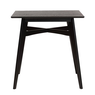 Leena Black Wood Rectangle Counter Height Pub Table