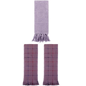 REGALWOVEN Cotton Absorbent Soft Decorative Turkish Bath Towel for Bathroom 3 Packs - 1 of 4