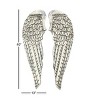 Wood Bird Carved Wings Wall Decor Set of 2 White - Olivia & May: MDF Vintage Style, Angel Relief Sculpture - 3 of 4