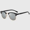 Anna-Kaci Men's Polarized Clubmaster Sunglasses - Metal & PC Frame Retro Style Shades - 2 of 4
