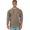 U.S. Apparel Men's & Women's Relaxed Fit Crew Neck Garment Dyed Sweatshirt | Driftwood - 2 of 4