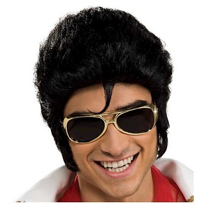 Halloween Elvis Glasses Gold - One Size