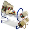 Better Chef 16-Inch 2-Tier Chrome Plated Dishrack in Blue - 4 of 4