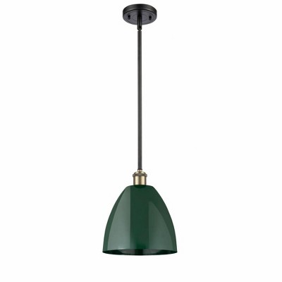 Plymouth Dome - 1 Light Stem Hung Pendant In Industrial Style-10.88 Inches Tall and 9 Inches Wide