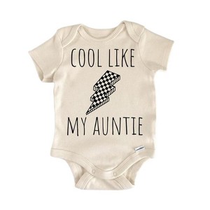Retro Aunt Lightning Newborn Baby Onesie® Bodysuit GS1 - 1 of 4