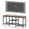 Itopfox TV Stand Entertainment Center for 55 Inch TVs with Charging Station, Lights, Open Storage Shelves, Media Console, Sound Rack for Living Room - 2 of 4