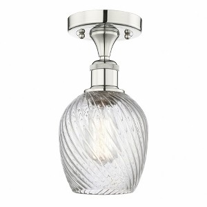 Salina - 1 Light Semi-Flush Mount In Industrial Style-9.75 Inches Tall and 5 Inches Wide - 1 of 1