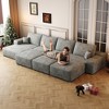 Dewdrop Cloud Sectional Grey Couch ,Modern Modular Sofa with Deep Seat, Upholstered Couches for Living Room Bedroom,No Assembly Required - 3 of 4