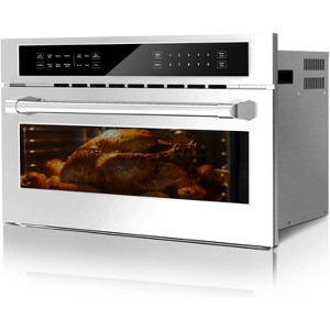 coucheta 30'' Stainless Steel Microwave Convection Oven, 1.6 Cu.Ft. Built-In Convection Oven and Microwave Combo with Air Fry, Touch Control, Silver - 1 of 4