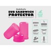 SubSafe Sub Sandwich Waterproof Food Storage Container, BPA-Free Plastic, Neon Purple with Glitter - 2 of 4