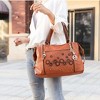 MKF Collection Francis Tote Women's handbag 3-D flowers with Keychain by Mia K - 3 of 4