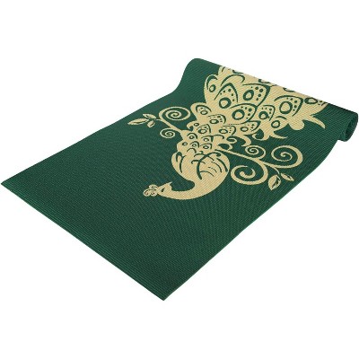 Wai Lana Yoga and Pilates Mat (Himalaya, Green)- 1/4 Inch Extra Thick Non-Slip Stylish, Latex-Free, Lightweight, Optimum Comfort