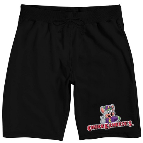 Chuck E. Cheese Logo Men s Black Sleep Pajama Shorts Target