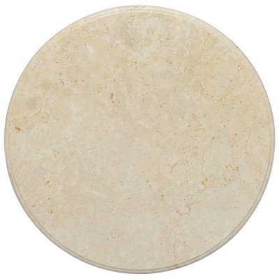 vidaXL Table Top Cream Ø23.6"x1" Marble