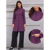 INSPIRE CHIC Women's Winter Single Breasted Stand Collar Mid-Long Commuting Wear Overcoat - 2 of 4