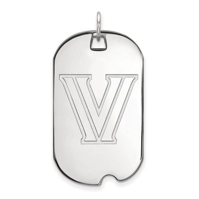 Black Bow Jewelry 14k White Gold Villanova Wildcats NCAA Large Pendant