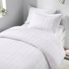 Ramona Striped Reversible Pintuck Pleated Duvet Set - 4 of 4
