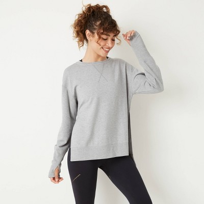 light grey women's sweatshirt