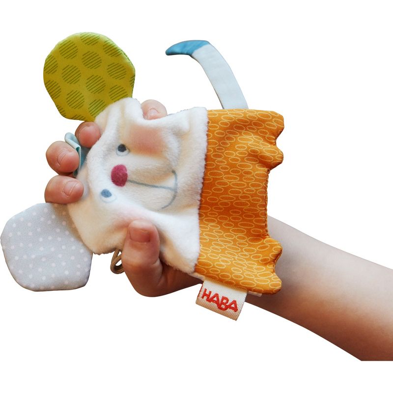 HABA Crackly Mouse Machine Washable Sensory Crinkle Cloth Baby Toy, 3 of 5