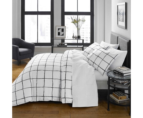 White Zander Bedding Collection - CITY SCENE