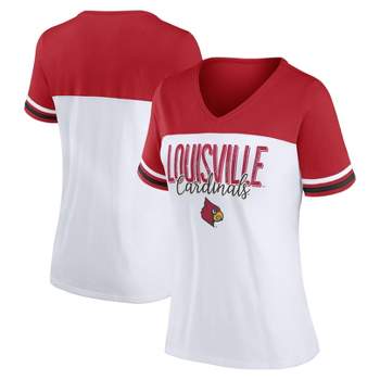 Women's Fanatics Branded Red Louisville Cardinals Team Mom Pullover Hoodie