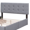 NicBex Queen Size Upholstered Platform Bed with Classic Headboard and 4 Drawers for Adults/Boys/Girls - 4 of 4