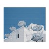 Trademark Fine Art Linda Wride Blue and White Wood Slat Art - 3 of 4