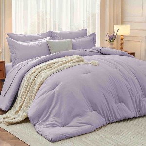 BAGOKIE 5/7 Pieces Bed in a Bag Comforter Set for All Season - 1 of 4