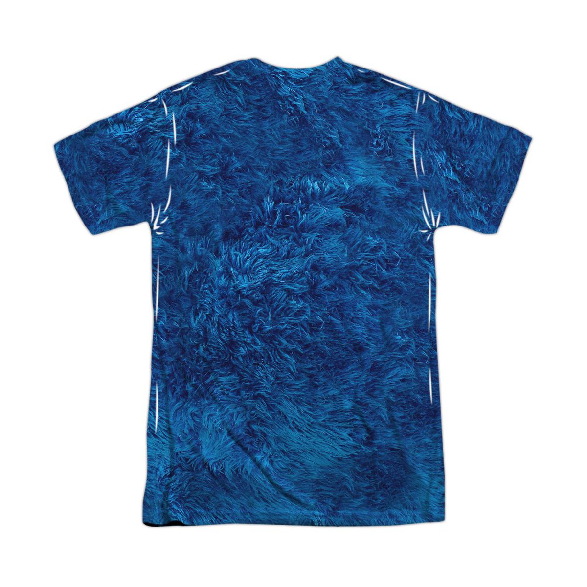 Popfunk Sesame Street Cookie Monster Front-Back Print Adult Sublimated Halloween Costume T-Shirt - thumbnail 2