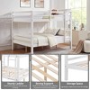 NicBex Bunk Bed with Thick Posts,Wood Bunk Bed Frame with Ladder and High Guardrail for Kids Teens Dorm Rooms - 4 of 4